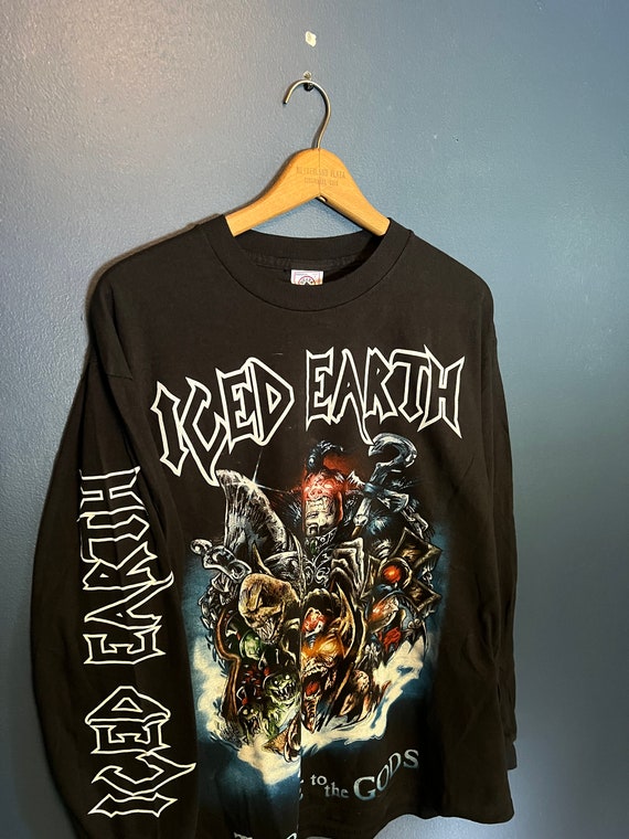 Vintage 90’s Iced Earth Tribute To The Gods Band L