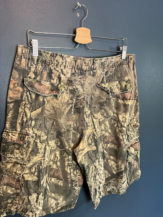 Vintage Y2K Mossy Oak Camo Faded Glory Cargo Shorts Size 36 Etsy