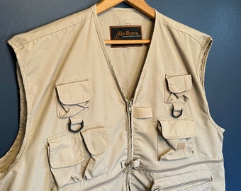 Aby Jacket Vintage Aby Heavy Duty Fishing Gear Vest Jacket Size XL -   India