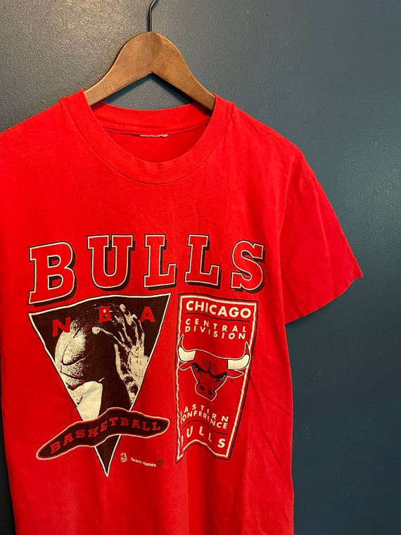 Vintage 90s Team Hanes Chicago Bulls NBA Basketball T Shirt 