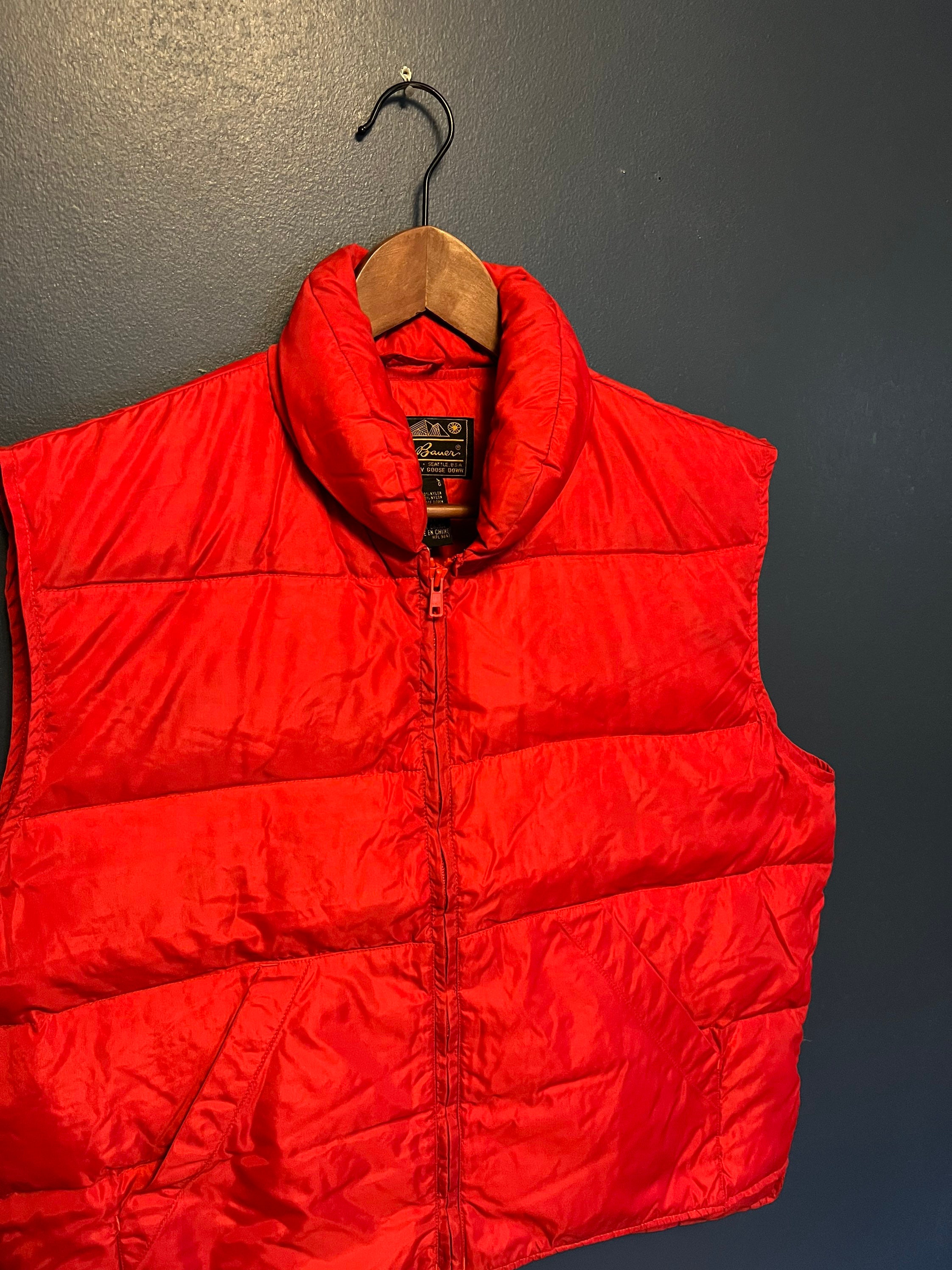 Vintage 80s Eddie Bauer Goose Down Zip Puffer Vest Size Large - Etsy