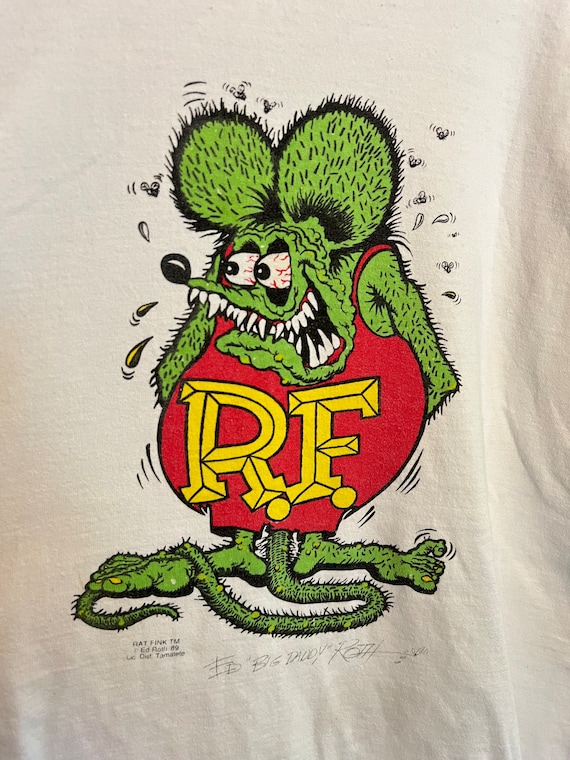 Vintage 90’s Rat Fink Ed Big Daddy Roth T Shirt T… - image 4