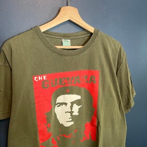 THE ROXX Ernesto Che Guevara T-Shirt Black 90s Short Sleeve Mens L –  Cerqular