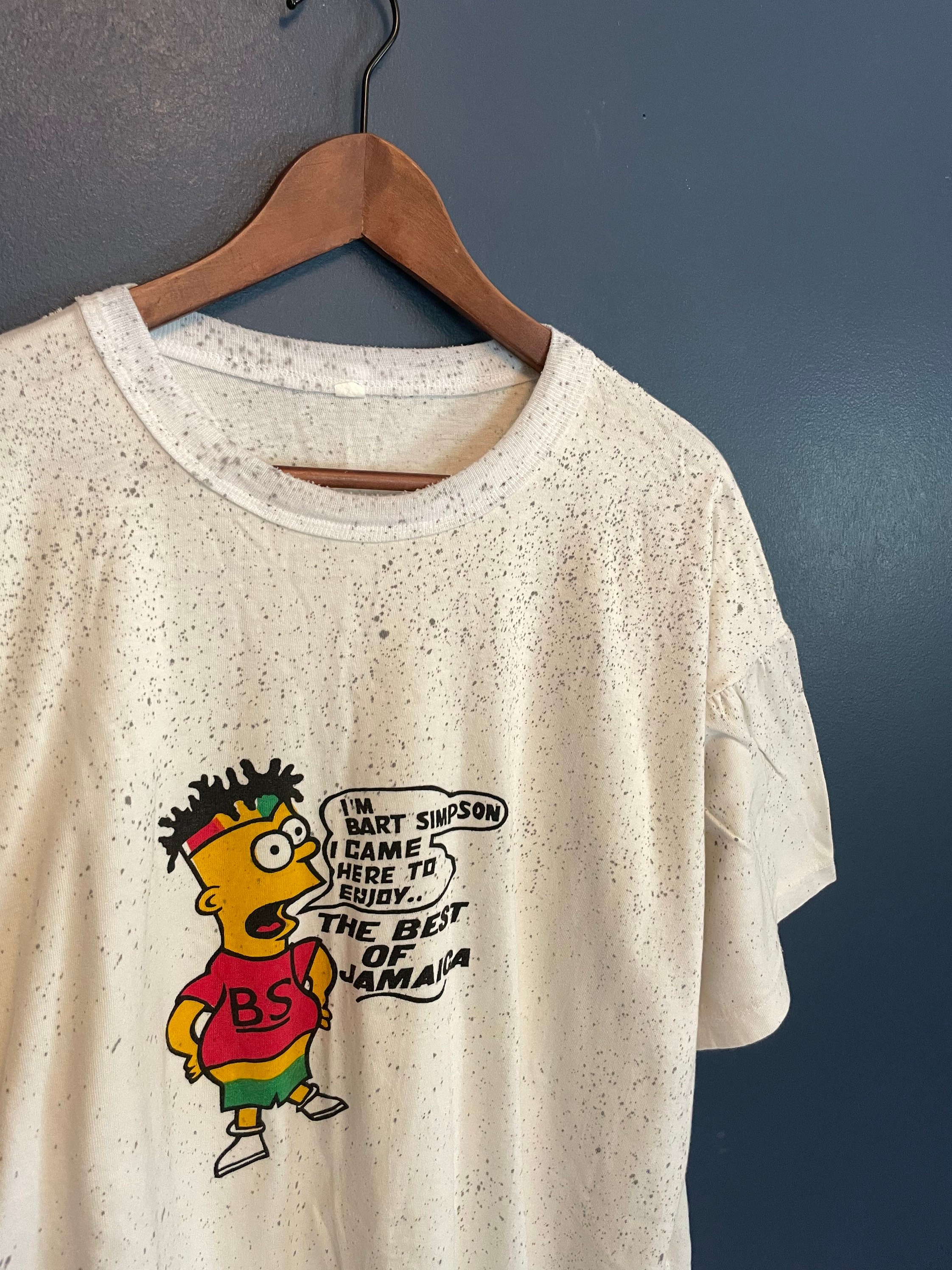 Air Bart Simpson Vintage Chicago Bulls Shirt Single Stitch Screen