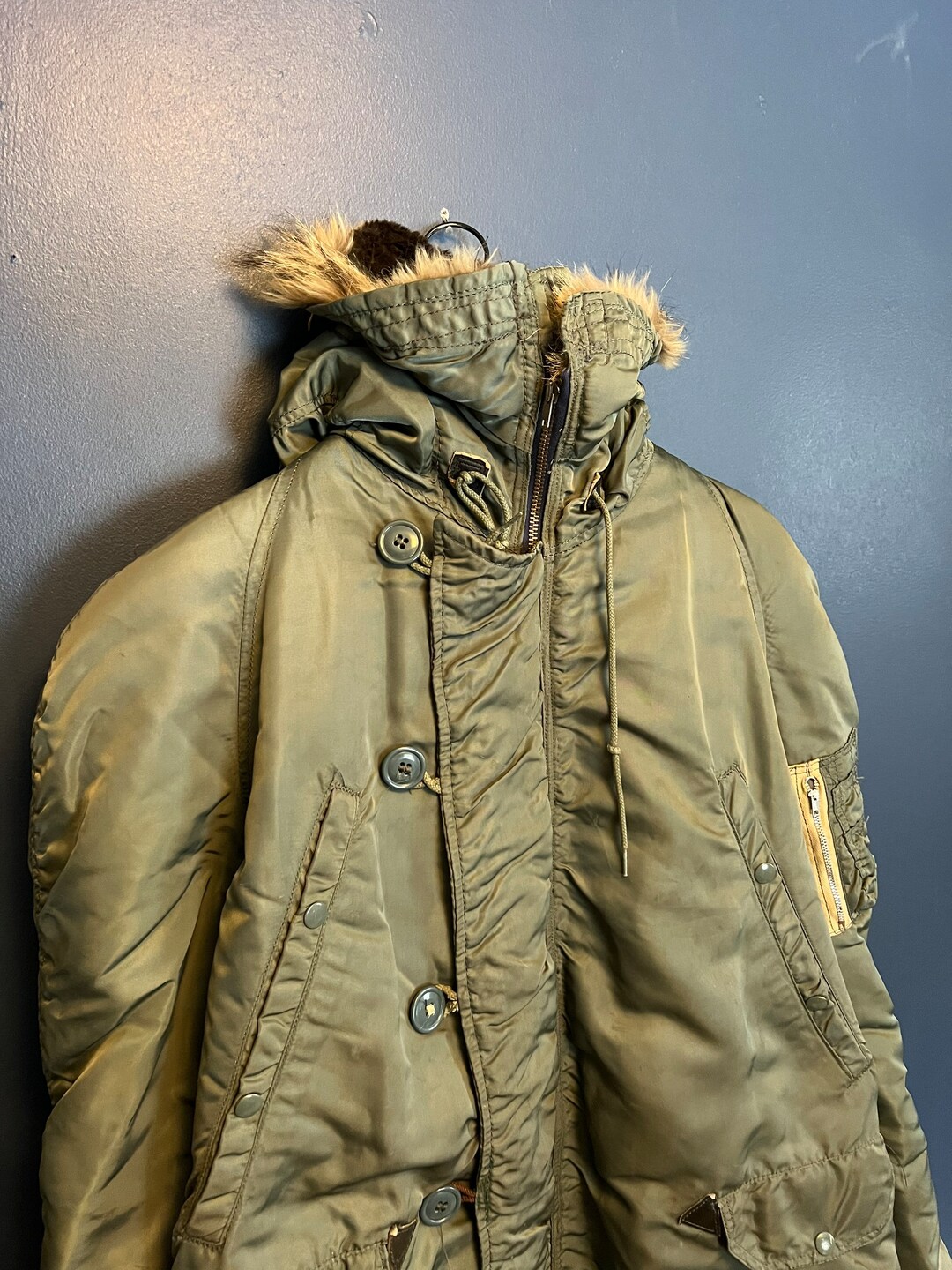 Vintage 1971 US Army Type N3B Extreme Cold Weather Parka Jacket Size ...