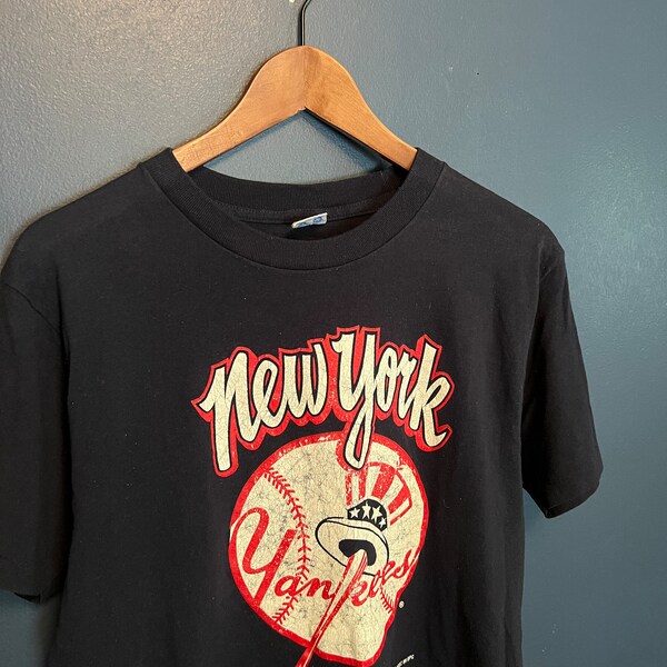 Vintage 80’s New York Yankees Champion T Shirt Tee Size Medium