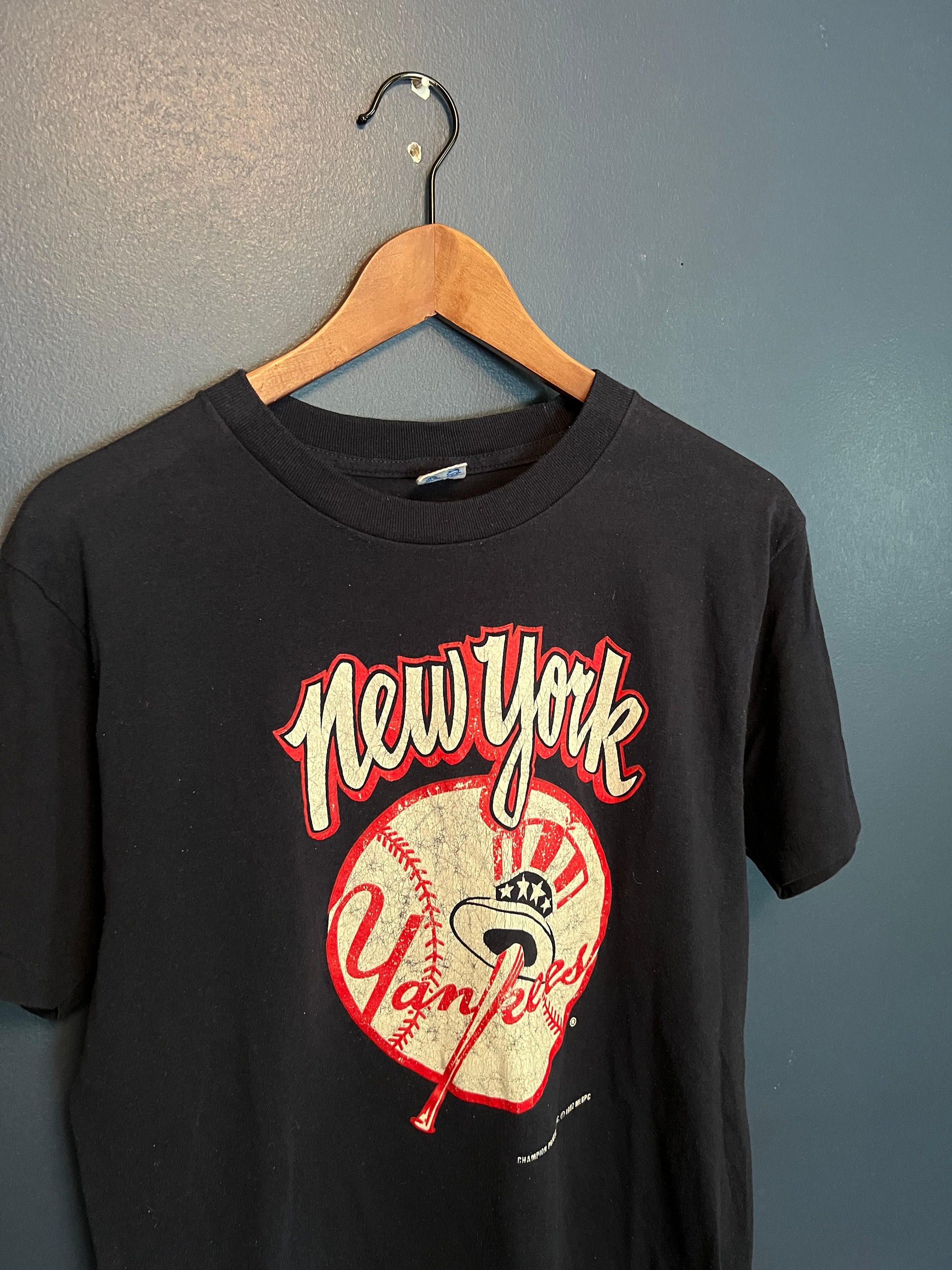 Vintage Yankees Jersey Medium 70s 80s New York #49 Baseball Sand Knit USA  Tee