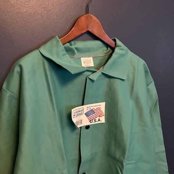 Brand New Vintage Anchor Brand Sea Foam Green Chore Jacket Size X Large