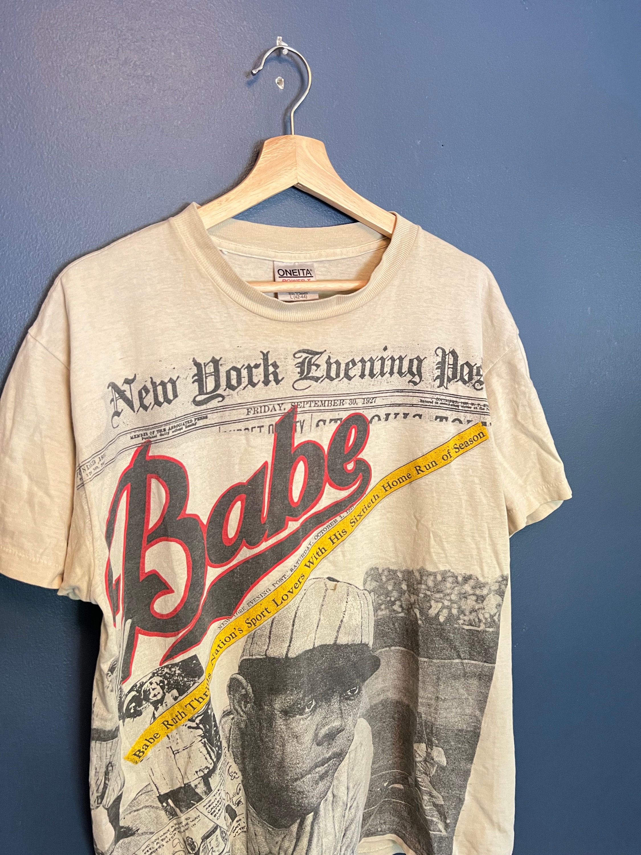 One of a Kind Tie Dye Acid Washed New York Yankees Babe Ruth 