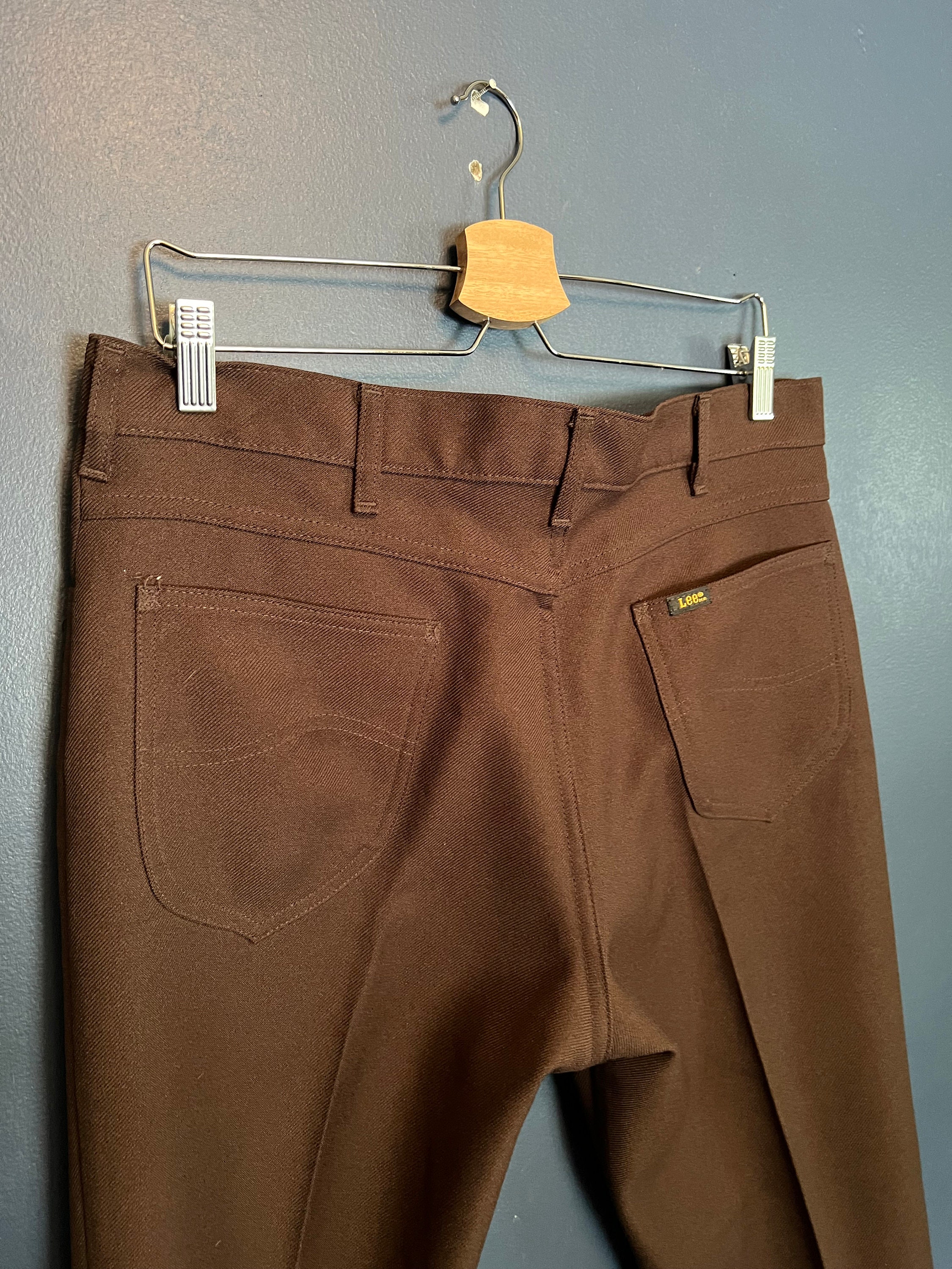 Vintage High Waisted Long Flared Brown Trouser Pants – Ada's Attic Vintage