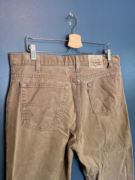 Vintage 90s Levis 540 Brown Denim Baggy Jeans Size 36x30 USA 