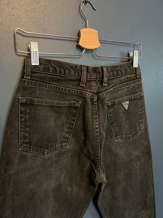 Vintage 90’s Guess Jeans Black Wash Denim Mom Jean