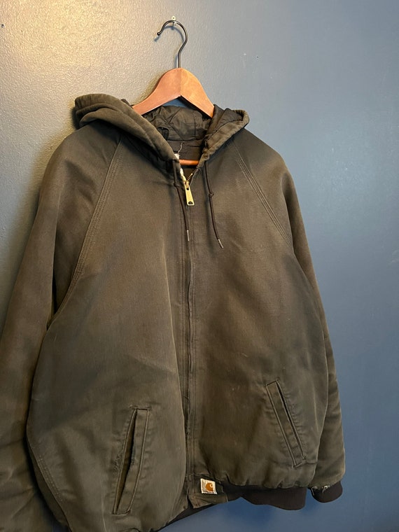 Vintage 90s Carhartt Canvas Zip Hooded Jacket Size Large - Etsy Canada