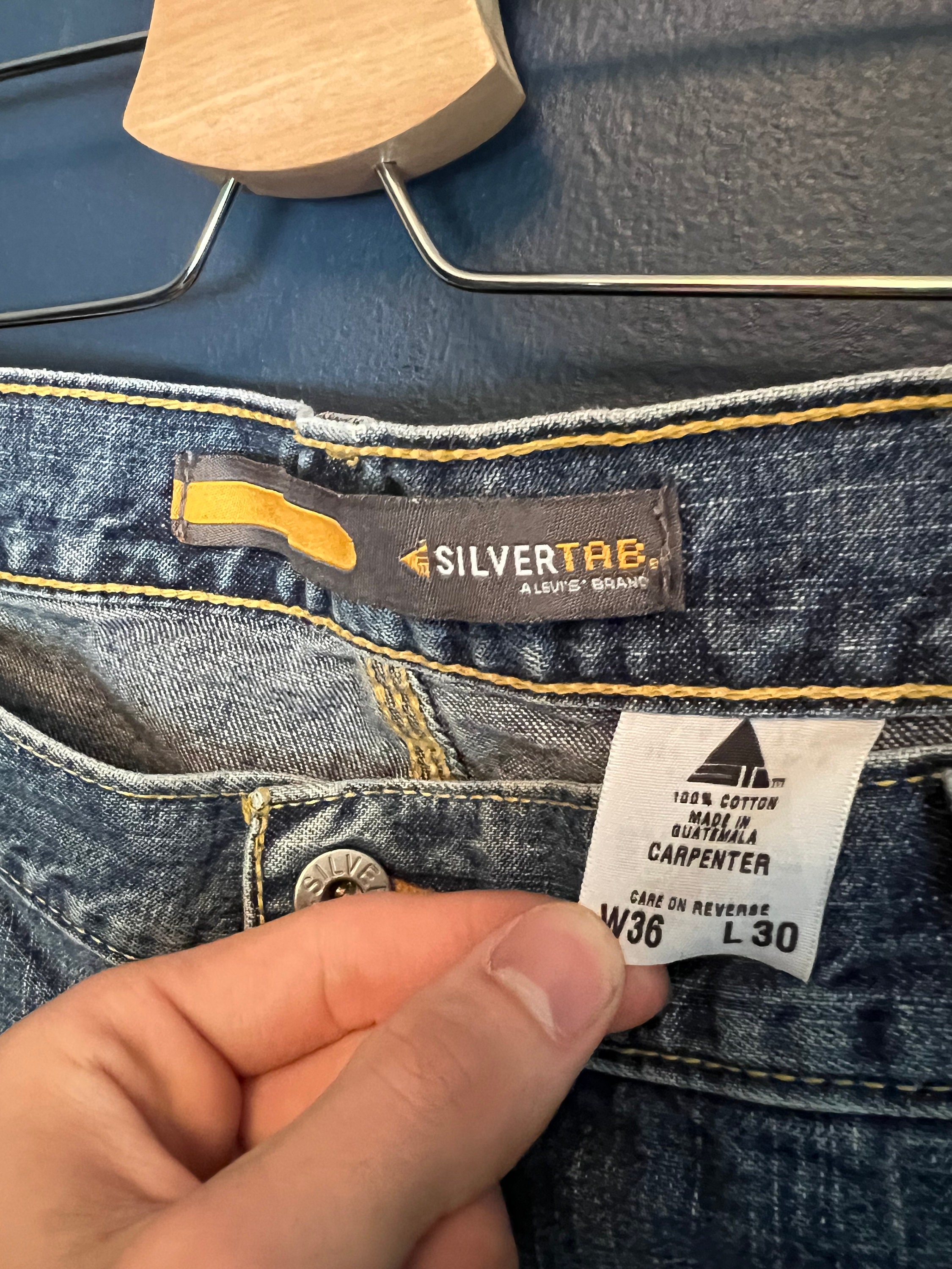 Vintage 90s Levis Silver Tab Carpenter Denim Jeans Size 36/30 - Etsy