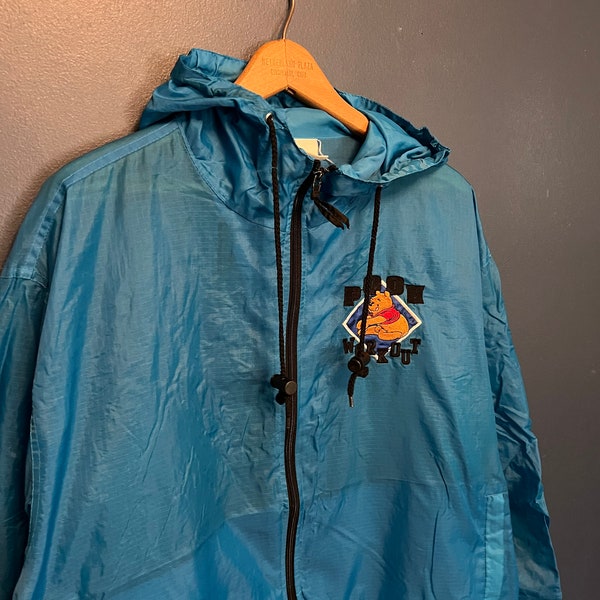 Vintage 90’s Disney Winnie The Pooh Zip Windbreaker Size M/L