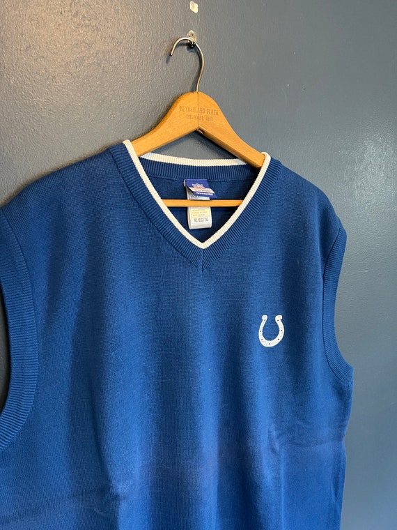Y2K Indianapolis Colts NFL Knit Vest Size XL