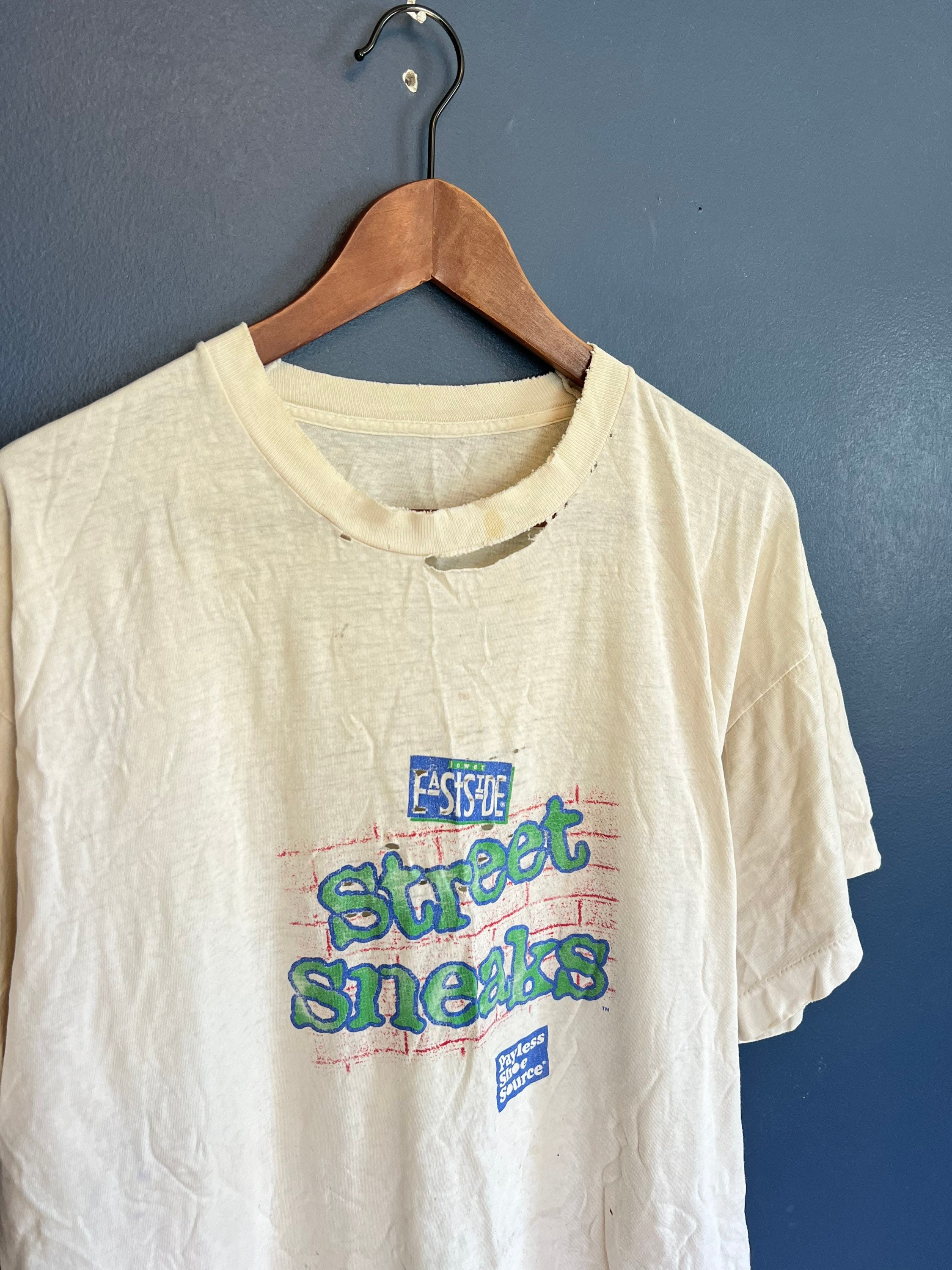 Vintage 90s Payless Shoes East Side New York Brick Street Sneaks T