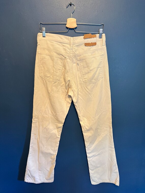 Vintage 80’s Levi’s White Tab White Corduroy Deni… - image 2