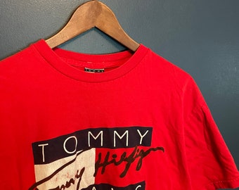 Vintage Tommy Hilfiger Jeans Shirt Tee Size - Etsy