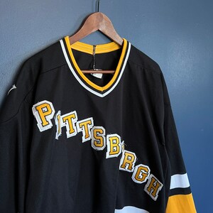 Starter Pittsburgh Penguins Robo Pen Fashion NHL Hockey Jersey Vintage  Black L