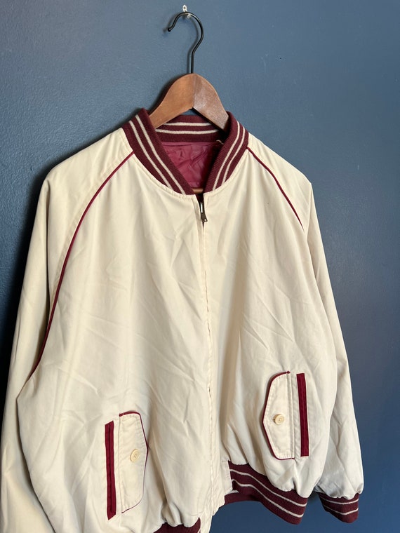 Vintage 80’s Montgomery Ward Reversible Zip Light… - image 1