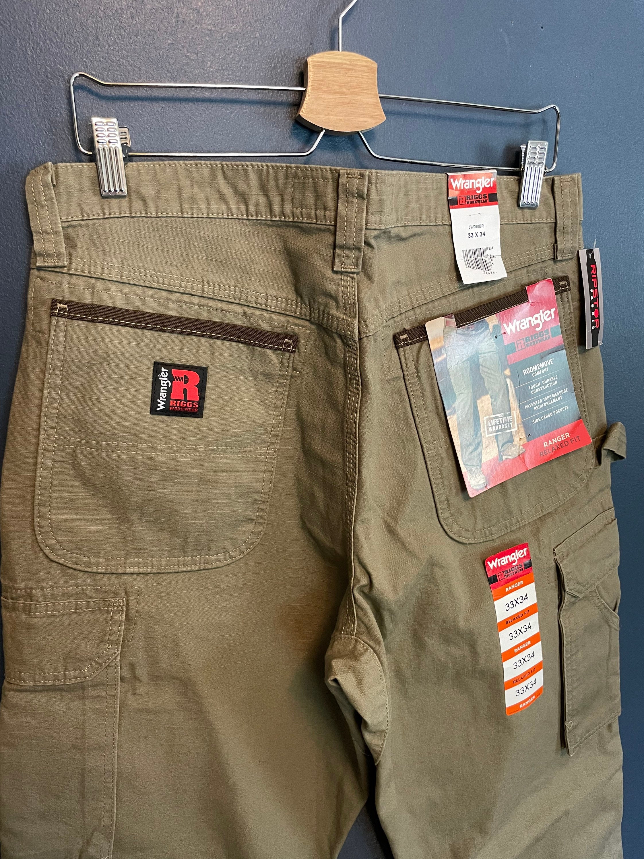 DSWT Y2K Wrangler Riggs Workwear Ripstop Fabric Cargo Pants - Etsy