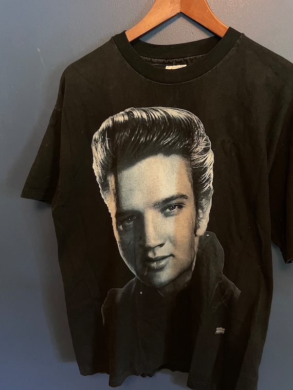 Vintage 1994 Elvis Big Face T Shirt Tee USA Made … - image 1