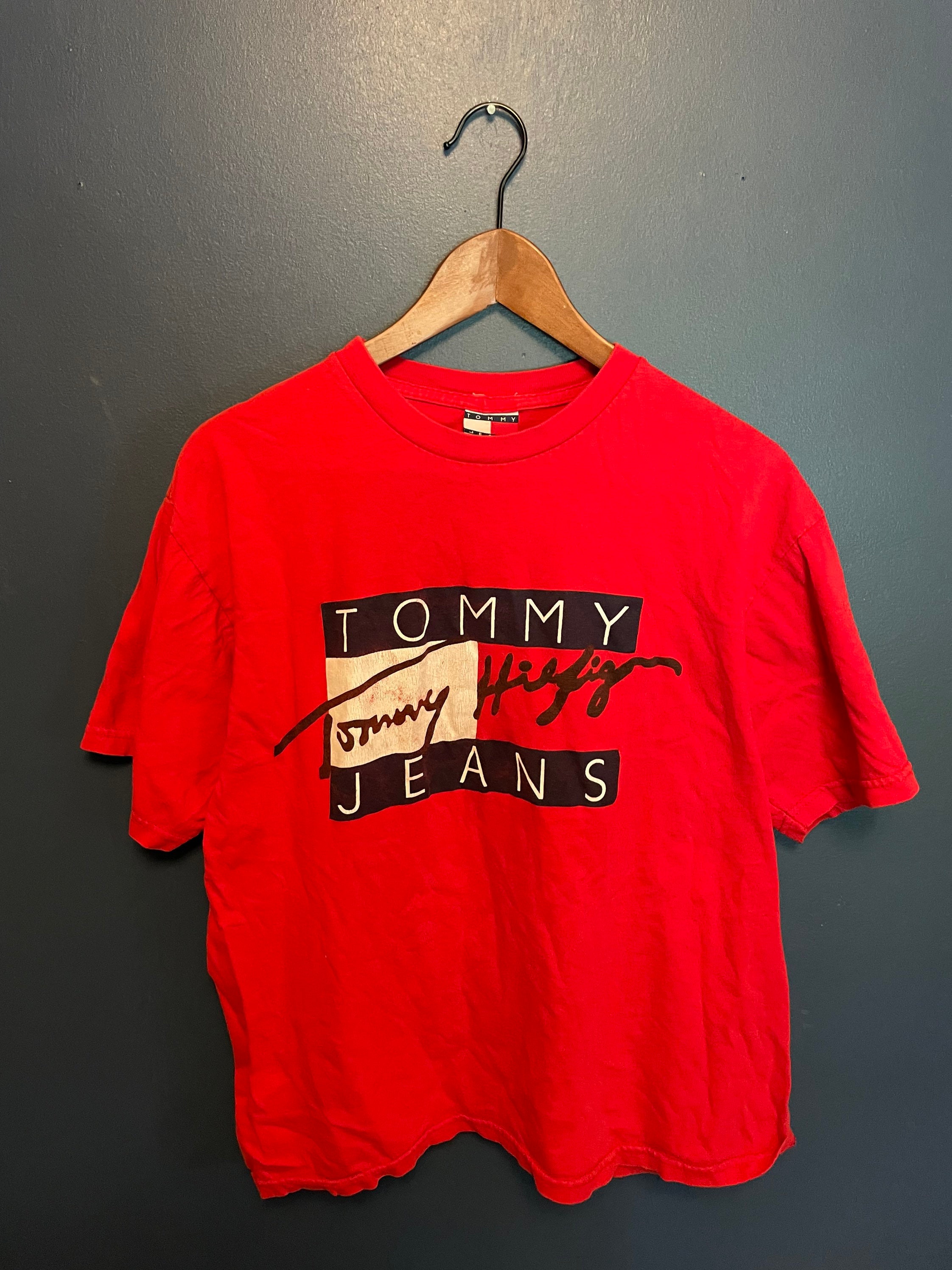 Vintage Tommy Hilfiger Jeans Shirt Tee Size - Etsy