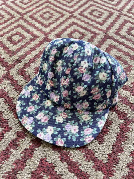 Vintage 70’s Floral Print Fitted Union Made Hat Si