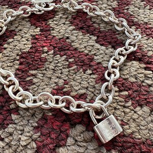 Louis Vuitton Lock Pendant Necklace - Silver, Sterling Silver Chain,  Necklaces - LOU65937