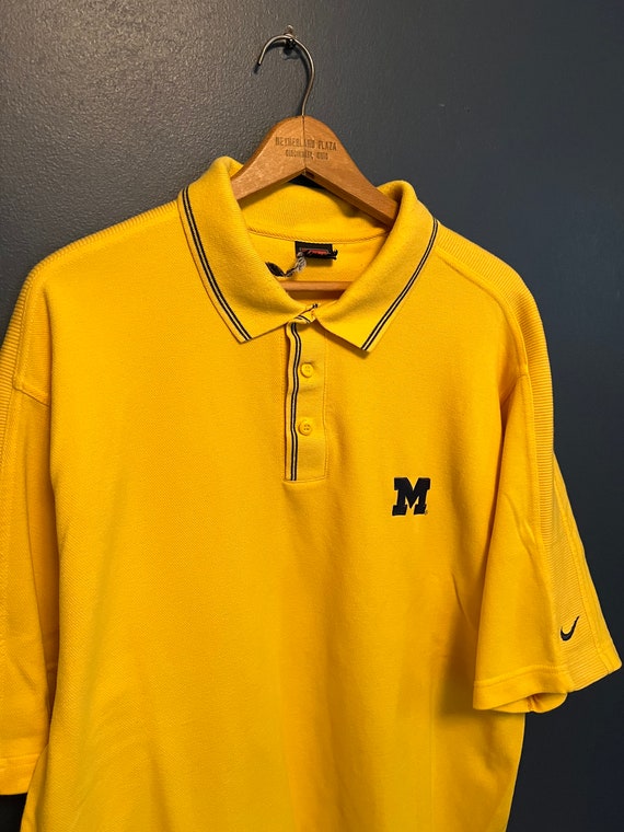 Vintage 90’s Nike Team Polo Shirt University Of M… - image 1