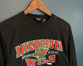 Vintage Y2K Minnesota Wild NHL Hockey Hoodie Size Large 