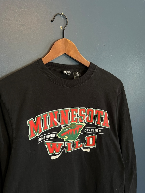 Printify Minnesota Wild Vintage NHL Heavyweight Hoodie Forest Green / L