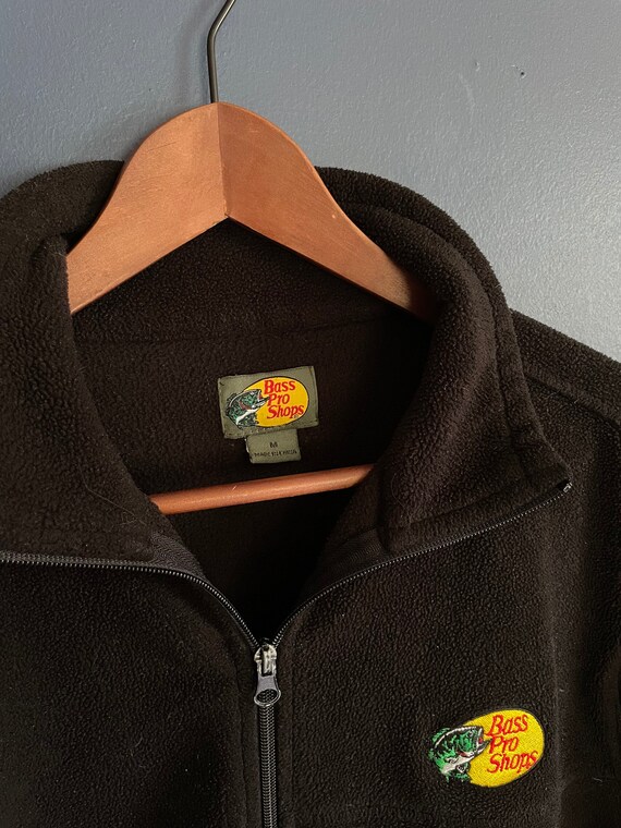 Vintage Y2K Bass Pro Shops Zip Fleece Size Medium