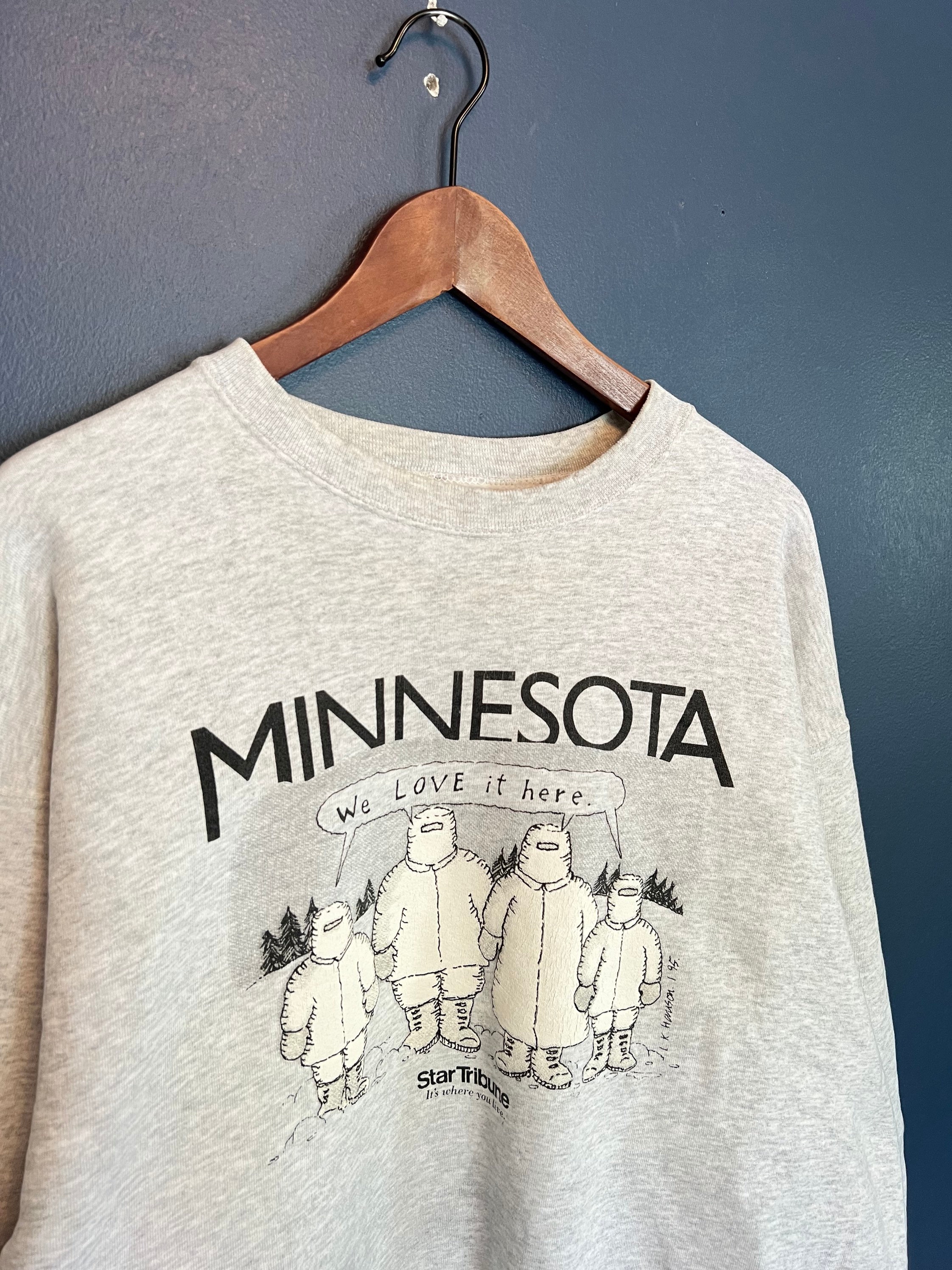 Vintage Nike - Minnesota Wild Crew Neck Sweatshirt 1990s Medium