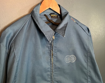 Vintage 70’s Unitog Zip Work Jacket Size 48 Long USA Made