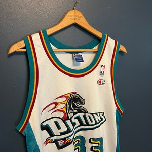 Grant Hill Detroit Pistons Signed Autographed Teal #33 Custom