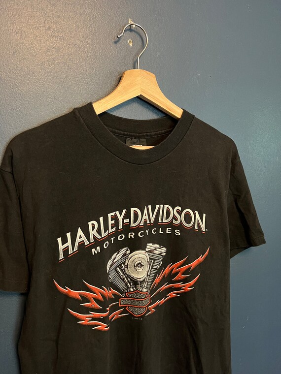 Big size 90'S Harley Davidson motorcycle bike T-shirt made in USA, men's XXXL equivalent vintage /eaa493040
