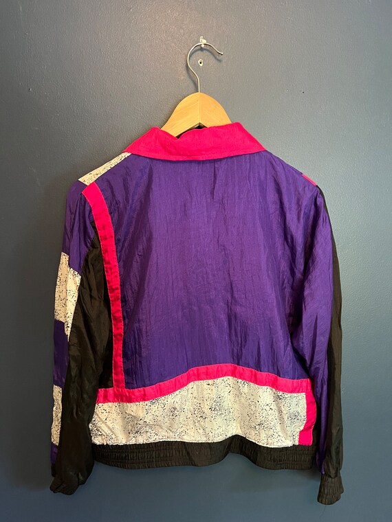 Vintage 80’s East West Nylon Windbreaker Size Med… - image 4