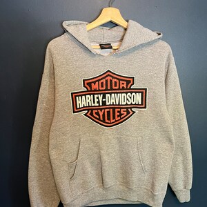 Grey harley store davidson hoodie