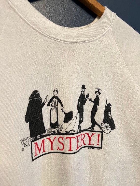 Vintage 80s Mystery Edward Gorey TBS Cartoon Crewneck Size - Etsy