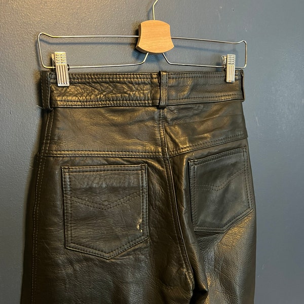 Skinny Leather Pants - Etsy