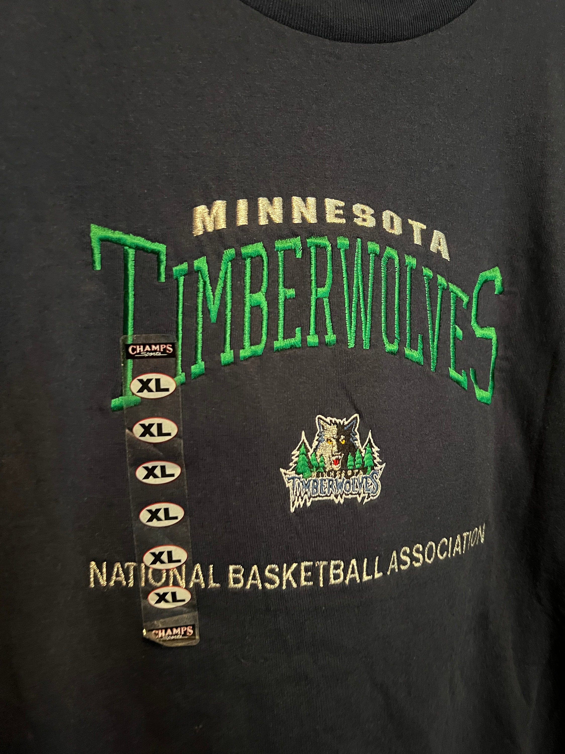 Vintage Lee sport 90's NBA Minnesota Timberwolves Sweater Navy (L