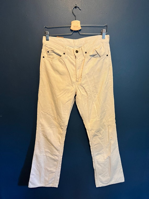 Vintage 80’s Levi’s White Tab White Corduroy Deni… - image 5