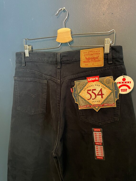 Brand New With Tags Vintage 1993 Levi’s 554 Navy … - image 1