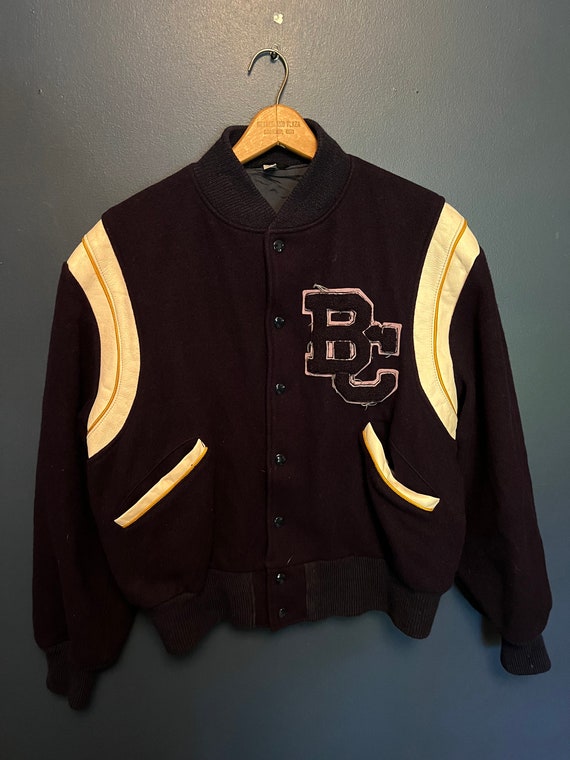 Vintage 70’s Butwin Wool Varsity Jacket Size 44 U… - image 4