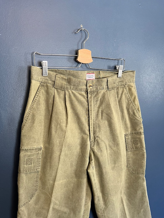 Vintage 90’s Bugle Boy Military Style Green Cargo 