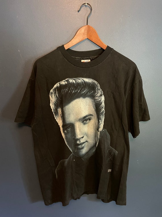 Vintage 1994 Elvis Big Face T Shirt Tee USA Made … - image 2