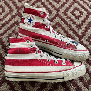 USA, USA Sneakers, Stars and Stripes Sneakers, Red White and Blue Sneakers, Sparkly Sneakers, American Flag Sneakers, 4th of July Sneakers