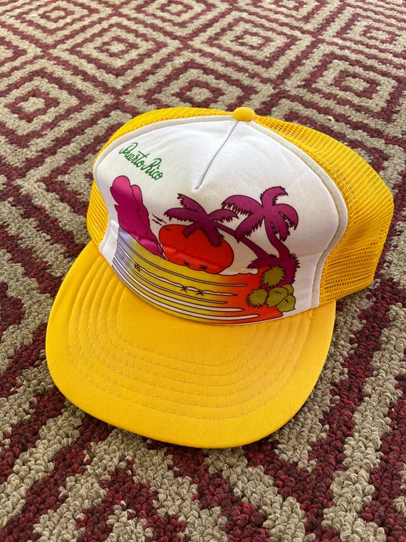 Vintage 80’s Puerto Rico Beach Ocean Trucker Hat